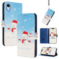 Christmas Series Buckle Leather Phone Case with Hand Strap, For iPhone XR, For iPhone XS Max, For iPhone 8 Plus / 7 Plus