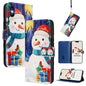 Christmas Series Buckle Leather Phone Case with Hand Strap, For iPhone XR, For iPhone XS Max, For iPhone 8 Plus / 7 Plus
