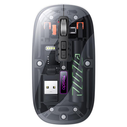 Yesido KB29 Transparent Bluetooth Dual Mode Wireless Mouse