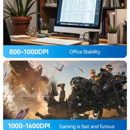 Yesido KB29 Transparent Bluetooth Dual Mode Wireless Mouse