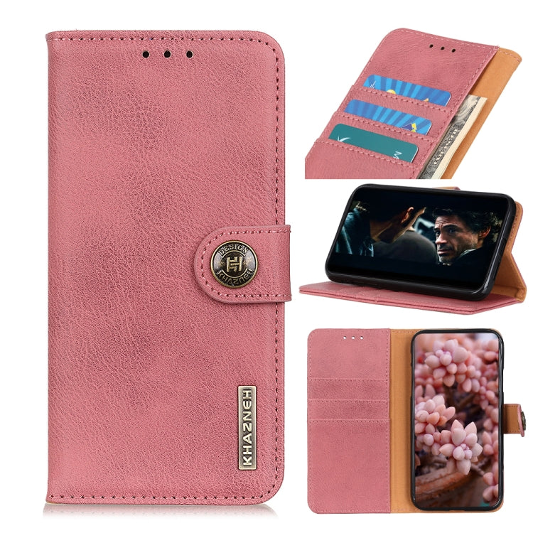 KHAZNEH Cowhide Texture Horizontal Flip Leather Case with Holder & Card Slots & Wallet