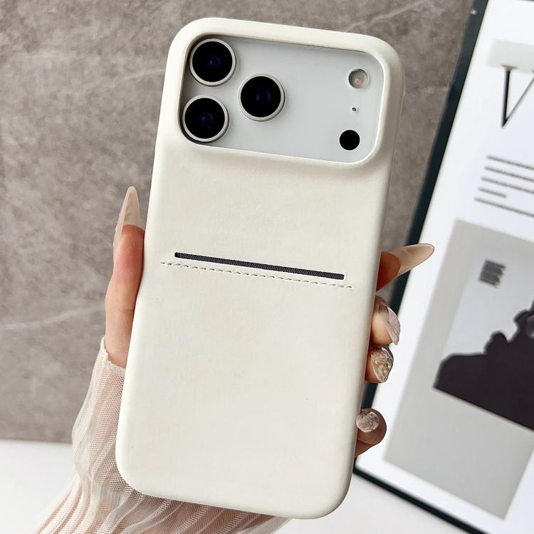 Skin Feel Sheepskin Card Slot Phone Case, For iPhone 18 Pro / 17 Pro, For iPhone 18 Pro Max / 17 Pro Max, For iPhone 17, For iPhone Air