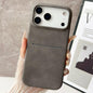 Skin Feel Sheepskin Card Slot Phone Case, For iPhone 18 Pro / 17 Pro, For iPhone 18 Pro Max / 17 Pro Max, For iPhone 17, For iPhone Air