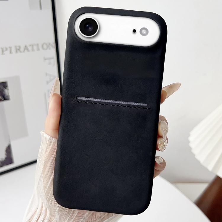 Skin Feel Sheepskin Card Slot Phone Case, For iPhone 18 Pro / 17 Pro, For iPhone 18 Pro Max / 17 Pro Max, For iPhone 17, For iPhone Air