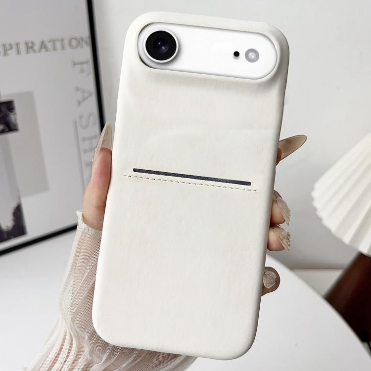 Skin Feel Sheepskin Card Slot Phone Case, For iPhone 18 Pro / 17 Pro, For iPhone 18 Pro Max / 17 Pro Max, For iPhone 17, For iPhone Air