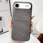 Skin Feel Sheepskin Card Slot Phone Case, For iPhone 18 Pro / 17 Pro, For iPhone 18 Pro Max / 17 Pro Max, For iPhone 17, For iPhone Air