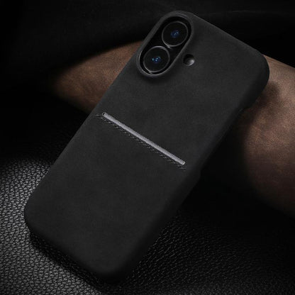 Skin Feel Sheepskin Card Slot Phone Case, For iPhone 18 Pro / 17 Pro, For iPhone 18 Pro Max / 17 Pro Max, For iPhone 17, For iPhone Air
