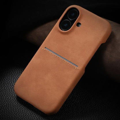 Skin Feel Sheepskin Card Slot Phone Case, For iPhone 18 Pro / 17 Pro, For iPhone 18 Pro Max / 17 Pro Max, For iPhone 17, For iPhone Air