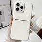 Skin Feel Sheepskin Card Slot Phone Case, For iPhone 15 Pro Max, For iPhone 15 Pro, For iPhone 15 Plus, For iPhone 15
