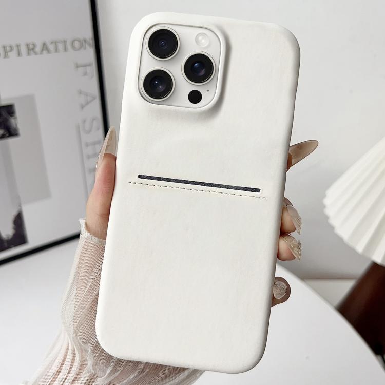 Skin Feel Sheepskin Card Slot Phone Case, For iPhone 15 Pro Max, For iPhone 15 Pro, For iPhone 15 Plus, For iPhone 15