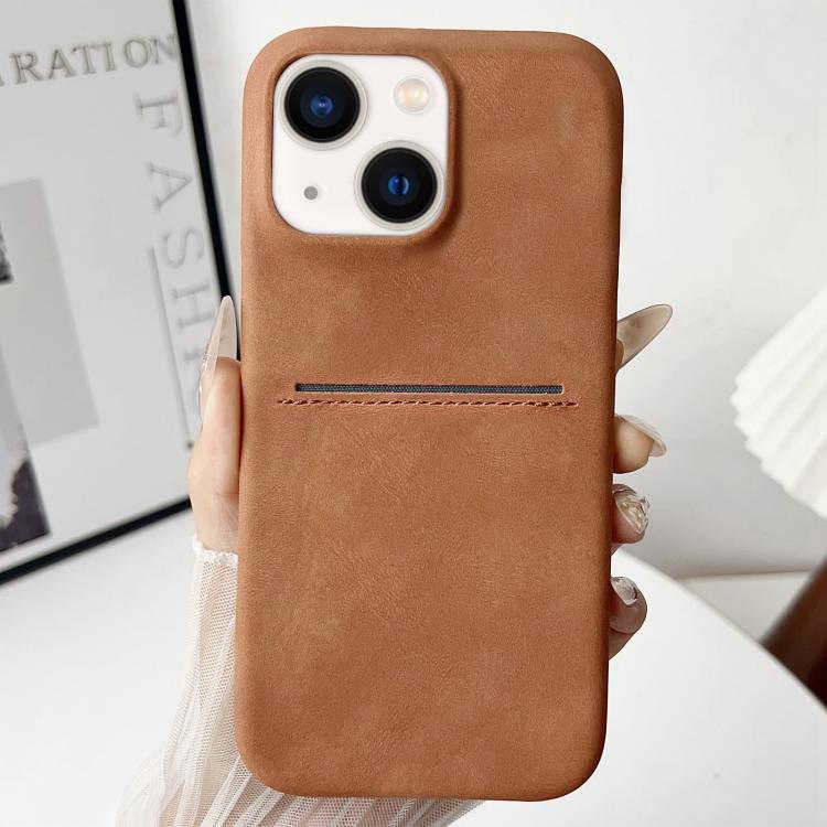 Skin Feel Sheepskin Card Slot Phone Case, For iPhone 15 Pro Max, For iPhone 15 Pro, For iPhone 15 Plus, For iPhone 15