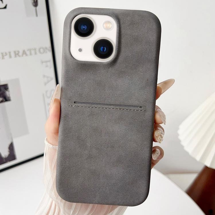 Skin Feel Sheepskin Card Slot Phone Case, For iPhone 15 Pro Max, For iPhone 15 Pro, For iPhone 15 Plus, For iPhone 15