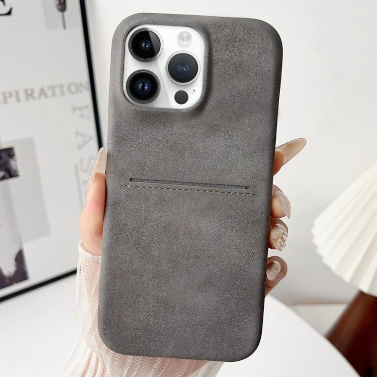 Skin Feel Sheepskin Card Slot Phone Case, For iPhone 13 Pro, For iPhone 13, For iPhone 12 / 12 Pro, For iPhone 12 Pro Max
