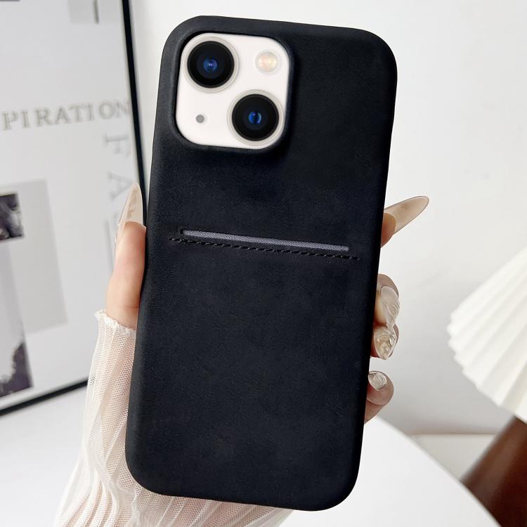 Skin Feel Sheepskin Card Slot Phone Case, For iPhone 13 Pro, For iPhone 13, For iPhone 12 / 12 Pro, For iPhone 12 Pro Max