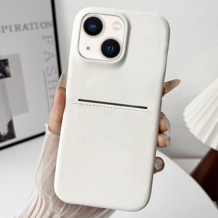 Skin Feel Sheepskin Card Slot Phone Case, For iPhone 13 Pro, For iPhone 13, For iPhone 12 / 12 Pro, For iPhone 12 Pro Max