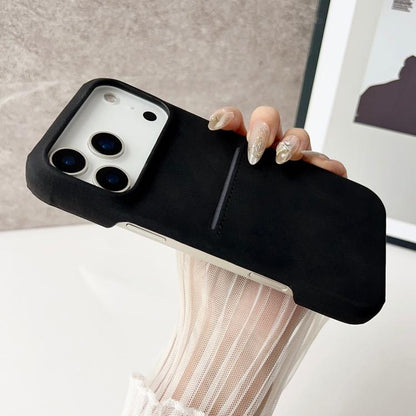 Skin Feel Sheepskin Card Slot Phone Case, For iPhone 18 Pro / 17 Pro, For iPhone 18 Pro Max / 17 Pro Max, For iPhone 17, For iPhone Air