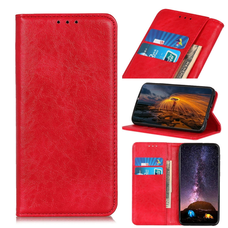 Magnetic Crazy Horse Texture Horizontal Flip Leather Case with Holder & Card Slots & Wallet, For OPPO F17 Pro, For Xiaomi Poco X3 NFC