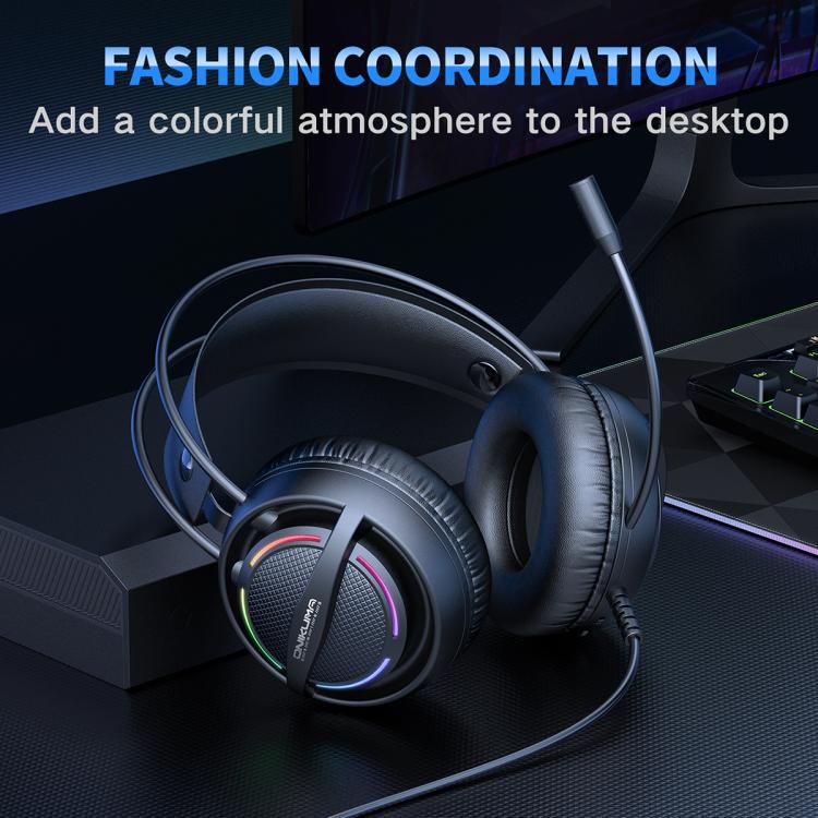 ONIKUMA X88 Head-mounted RGB Light E-Sports Gaming Headset, Cable Length: 2.2m