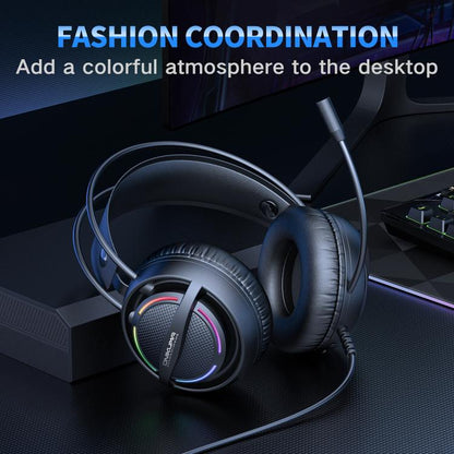 ONIKUMA X88 Head-mounted RGB Light E-Sports Gaming Headset, Cable Length: 2.2m