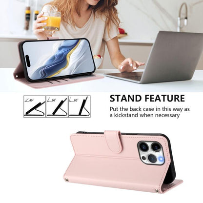 Embossed Heart Cat Leather Phone Case with Hand Strap, For iPhone 15 Pro, For iPhone 15 Plus
