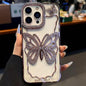 Hollow Butterfly Electroplating TPU Phone Case, For iPhone 16 Pro, For iPhone 16 Plus, For iPhone 16, For iPhone 15 Pro Max, For iPhone 15 Pro, For iPhone 15 Plus