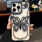 Hollow Butterfly Electroplating TPU Phone Case, For iPhone 16 Pro, For iPhone 16 Plus, For iPhone 16, For iPhone 15 Pro Max, For iPhone 15 Pro, For iPhone 15 Plus