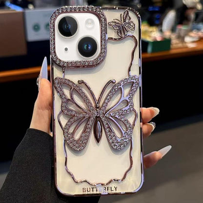 Hollow Butterfly Electroplating TPU Phone Case, For iPhone 13 Pro, For iPhone 13, For iPhone 11 Pro Max