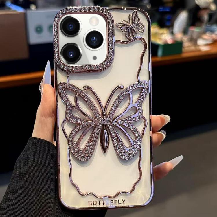 Hollow Butterfly Electroplating TPU Phone Case, For iPhone 12, For iPhone 12 Pro Max, For iPhone 12 Pro, For iPhone 11 Pro Max, For iPhone 11