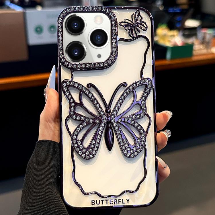 Hollow Butterfly Electroplating TPU Phone Case, For iPhone 12, For iPhone 12 Pro Max, For iPhone 12 Pro, For iPhone 11 Pro Max, For iPhone 11