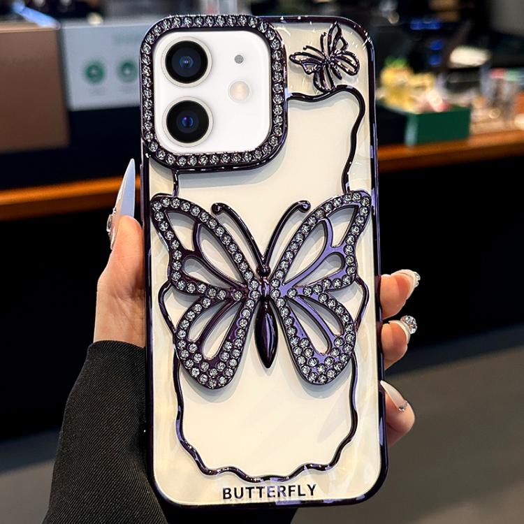 Hollow Butterfly Electroplating TPU Phone Case, For iPhone 12, For iPhone 12 Pro Max, For iPhone 12 Pro, For iPhone 11 Pro Max, For iPhone 11