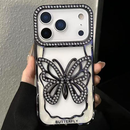 Hollow Butterfly Electroplating TPU Phone Case, For iPhone 18 Pro, For iPhone 18 Pro Max, For iPhone 17 Pro Max, For iPhone 17 Pro, For iPhone 17, For iPhone 16 Pro Max