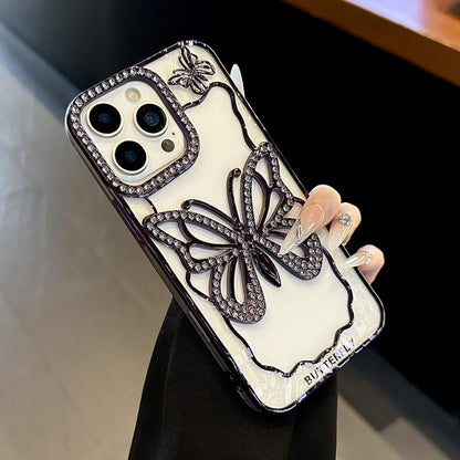 Hollow Butterfly Electroplating TPU Phone Case, For iPhone 13 Pro, For iPhone 13, For iPhone 11 Pro Max
