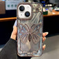 Butterfly Electroplating TPU Phone Case with Epoxy Cardboard, For iPhone 15 Plus, For iPhone 15, For iPhone 14 Plus, For iPhone 14, For iPhone 14 Pro, For iPhone 14 Pro Max