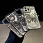 Butterfly Electroplating TPU Phone Case with Epoxy Cardboard, For iPhone 16 Pro Max, For iPhone 16 Pro, For iPhone 16 Plus, For iPhone 16, For iPhone 15 Pro Max, For iPhone 15 Pro