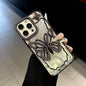 Butterfly Electroplating TPU Phone Case with Epoxy Cardboard, For iPhone 16 Pro Max, For iPhone 16 Pro, For iPhone 16 Plus, For iPhone 16, For iPhone 15 Pro Max, For iPhone 15 Pro