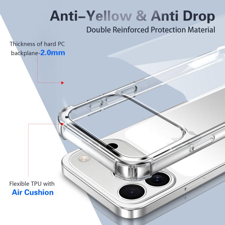 Four-corner Shockproof Acrylic +TPU Phone Case, For iPhone 18 Pro / 17 Pro, For iPhone 18 Pro Max / 17 Pro Max, For iPhone 17, For iPhone 17 Air