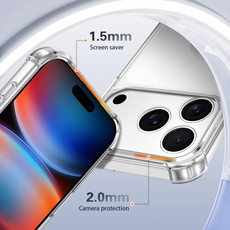 Four-corner Shockproof Acrylic +TPU Phone Case, For iPhone 18 Pro / 17 Pro, For iPhone 18 Pro Max / 17 Pro Max, For iPhone 17, For iPhone 17 Air