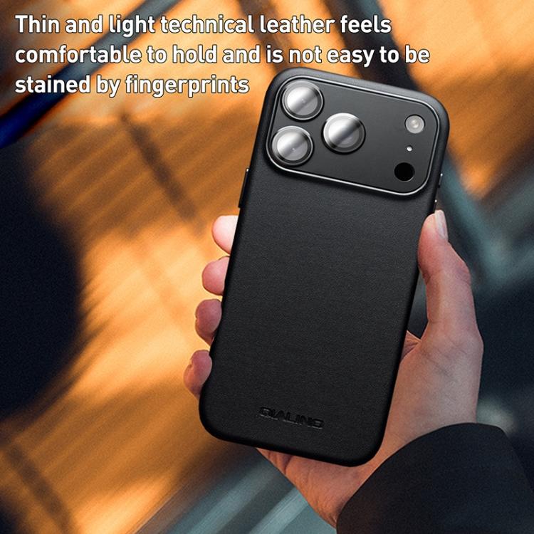 QIALINO Technology Leather MagSafe Phone Case, For iPhone 17 Pro Max, For iPhone 17 Pro, For iPhone 17, For iPhone Air