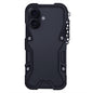 Trigger Design Hollow Metal Frame Phone Case with Lanyard, For iPhone 17e / 16e, For iPhone 17 Pro Max, For iPhone 17 Pro, For iPhone 17, For iPhone 16 Pro Max, For iPhone 16 Pro, For iPhone 16 Plus, For iPhone 16