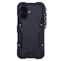 Trigger Design Hollow Metal Frame Phone Case with Lanyard, For iPhone 17e / 16e, For iPhone 17 Pro Max, For iPhone 17 Pro, For iPhone 17, For iPhone 16 Pro Max, For iPhone 16 Pro, For iPhone 16 Plus, For iPhone 16