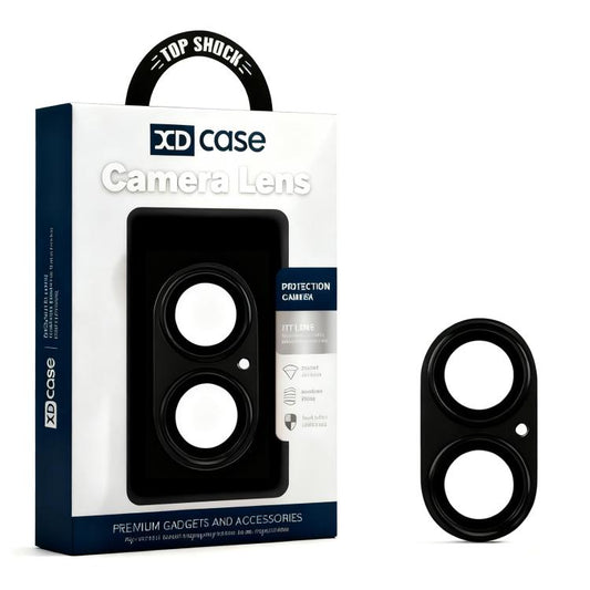 XDcase Armor Full-Coverage Frosted Metal Camera Lens Ring Film, For iPhone 17