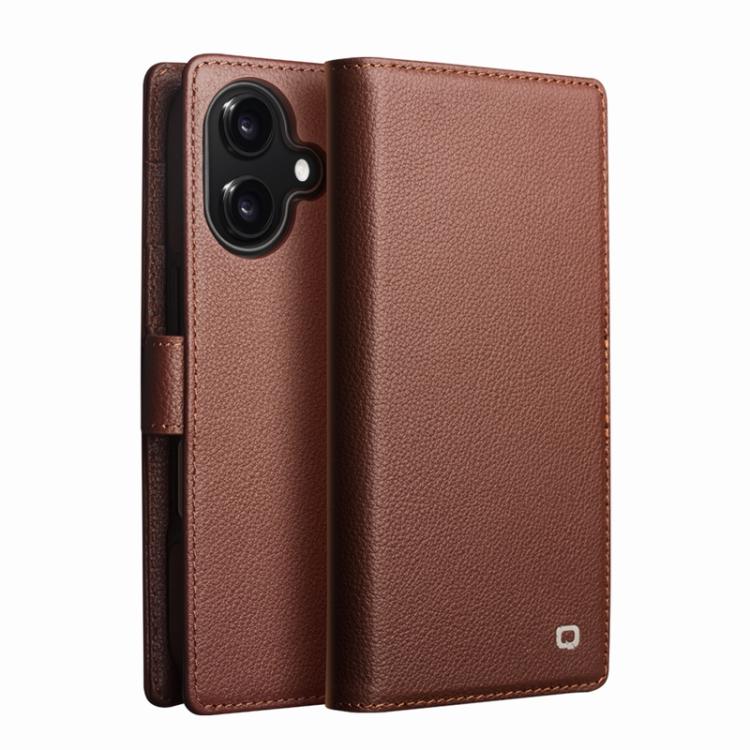 QIALINO Classics 3rd Genuine Leather Phone Case, For iPhone 18 Pro / 17 Pro, For iPhone 18 Pro Max / 17 Pro Max, For iPhone 17, For iPhone Air