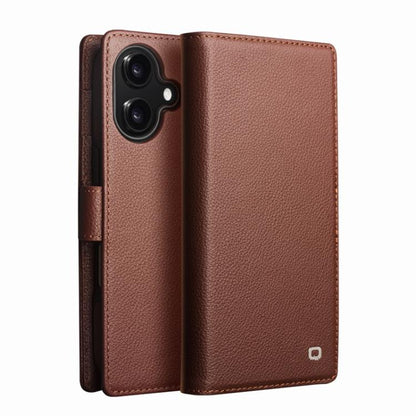 QIALINO Classics 3rd Genuine Leather Phone Case, For iPhone 18 Pro / 17 Pro, For iPhone 18 Pro Max / 17 Pro Max, For iPhone 17, For iPhone Air
