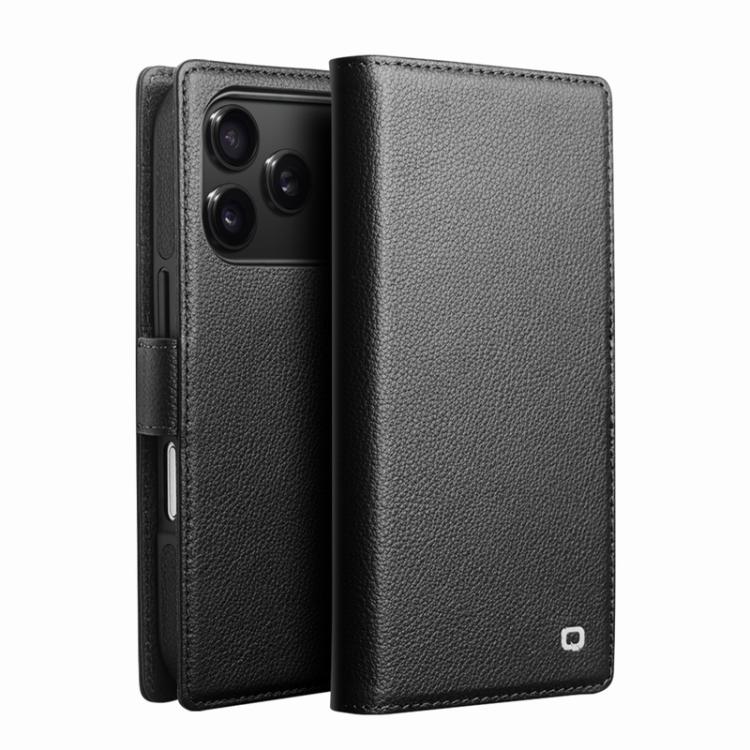 QIALINO Classics 3rd Genuine Leather Phone Case, For iPhone 18 Pro / 17 Pro, For iPhone 18 Pro Max / 17 Pro Max, For iPhone 17, For iPhone Air
