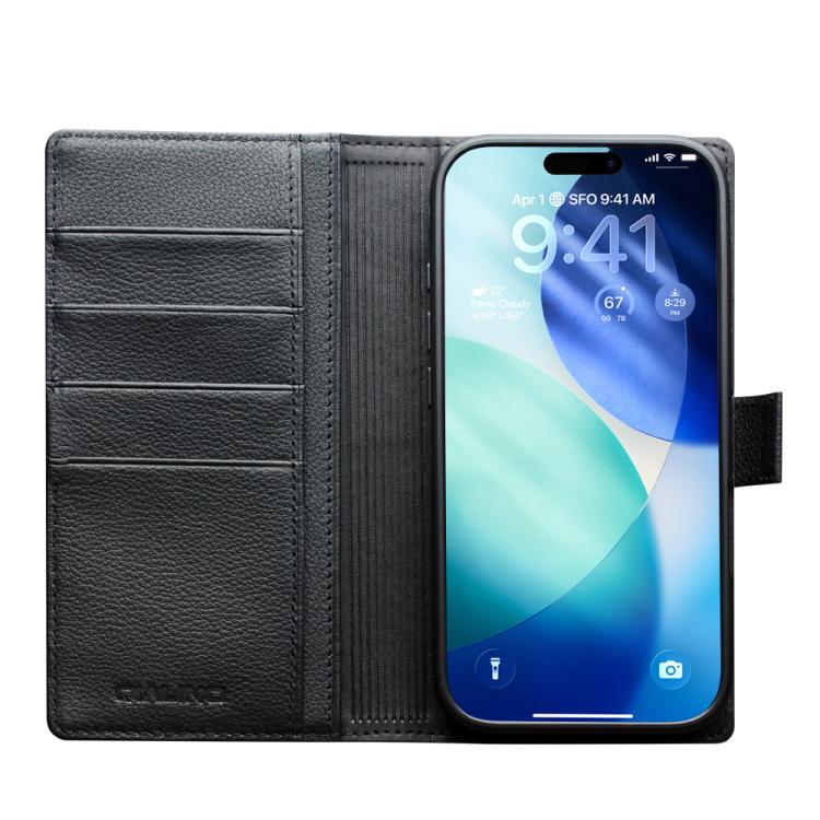 QIALINO Classics 3rd Genuine Leather Phone Case, For iPhone 18 Pro / 17 Pro, For iPhone 18 Pro Max / 17 Pro Max, For iPhone 17, For iPhone Air