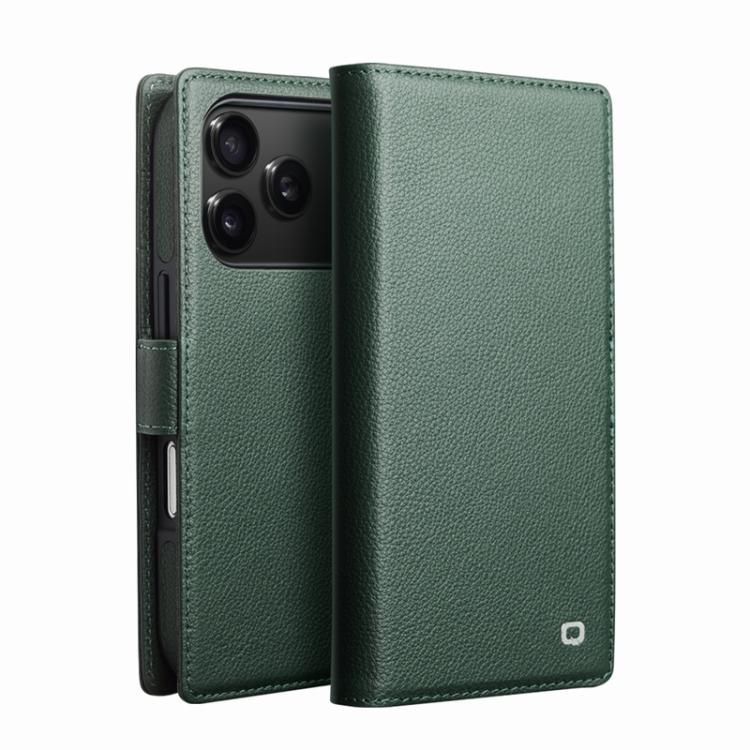 QIALINO Classics 3rd Genuine Leather Phone Case, For iPhone 18 Pro / 17 Pro, For iPhone 18 Pro Max / 17 Pro Max, For iPhone 17, For iPhone Air