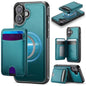 JEEHOOD J10 Flip Card Bag MagSafe Split RFID Leather Phone Case, For iPhone 17 Pro, For iPhone 17, For iPhone Air, For iPhone 16 Pro Max