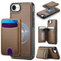 JEEHOOD J10 Flip Card Bag MagSafe Split RFID Leather Phone Case, For iPhone 18 Pro, For iPhone 18 Pro Max, For iPhone 17e / 16e, For iPhone 17 Pro Max