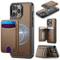 JEEHOOD J10 Flip Card Bag MagSafe Split RFID Leather Phone Case, For iPhone 14, For iPhone 14 Pro, For iPhone 14 Pro Max, For iPhone 13 Pro Max