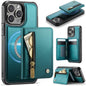 JEEHOOD J12 Exquisite RFID MagSafe Zipper Card Bag Phone Case, For iPhone 15 Pro, For iPhone 14 Pro, For iPhone 14 Pro Max, For iPhone 13 Pro Max